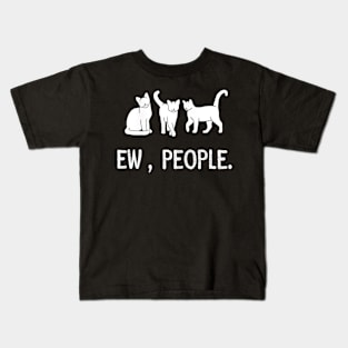 Meow kitty black cat funny ew, people Kids T-Shirt